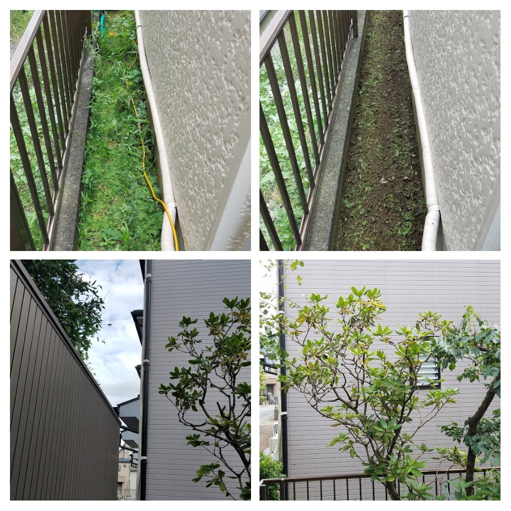 お庭の手入れ